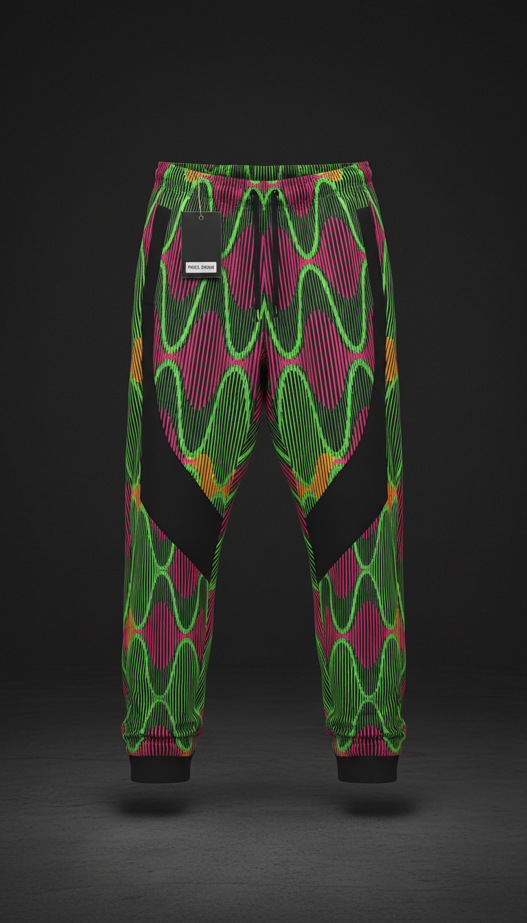 Signal Green Frequency-Wave Joggers