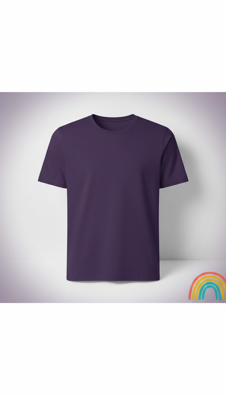 Signature tee in spectrum violet