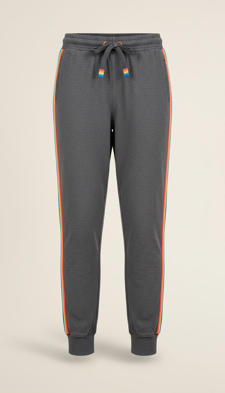 Signature Joggers With Rainbow Detailing