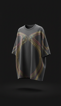 Gold-Detailed Oversized Spectrum Tee