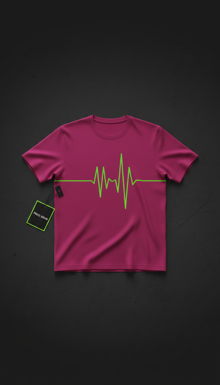 Say Less Magenta Tag T-shirt