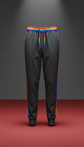 Graphite Joggers with Rainbow Accents