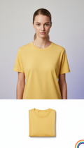 Signature tee in sunbeam yellow