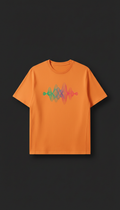 Signal orange graphic tee