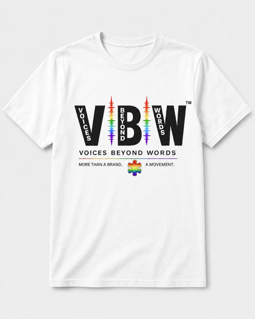 Voices Beyond Words Signature Tee front view